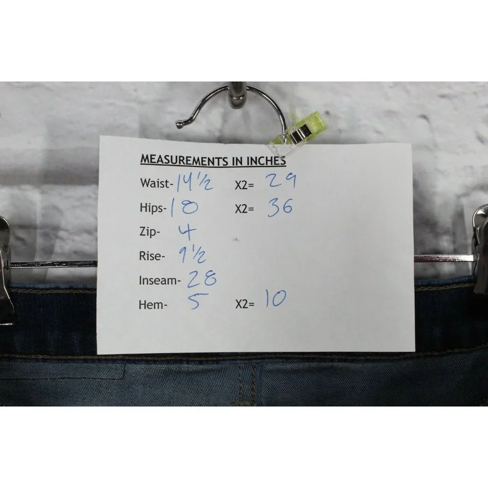 Lucky Brand Blue Cotton Denim Mid Rise Skinny Jeans Size 29 - Picture 8 of 8